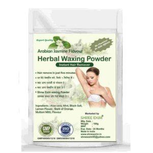 Shree Exim Hair Removal Herbal Wax Powder 100g Arabian Jasmine Organic Painless Instant Waxing Underarms Bikini Line Chest Body For Men Women Home Salon Hostel