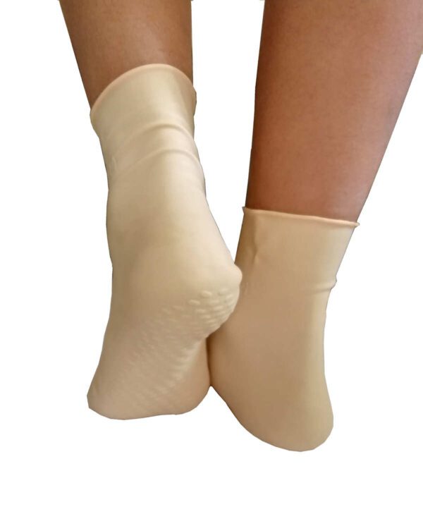 shree exim natural rubber water-proof socks anti slip foot care heel protector and pain-relief for women use for winter monsoon kitchen